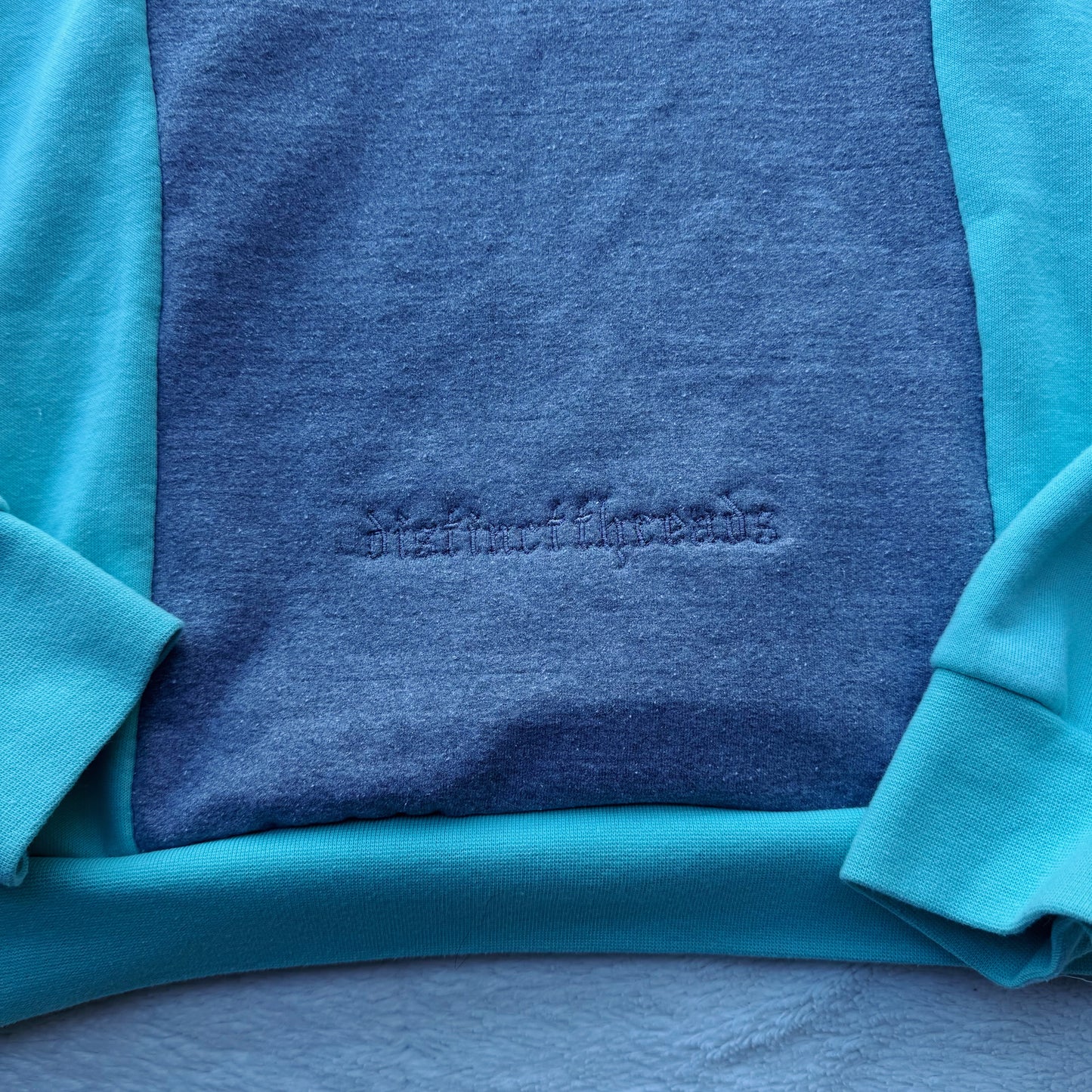 Aqua Mountains Reworked Hoodie - Size XS-L