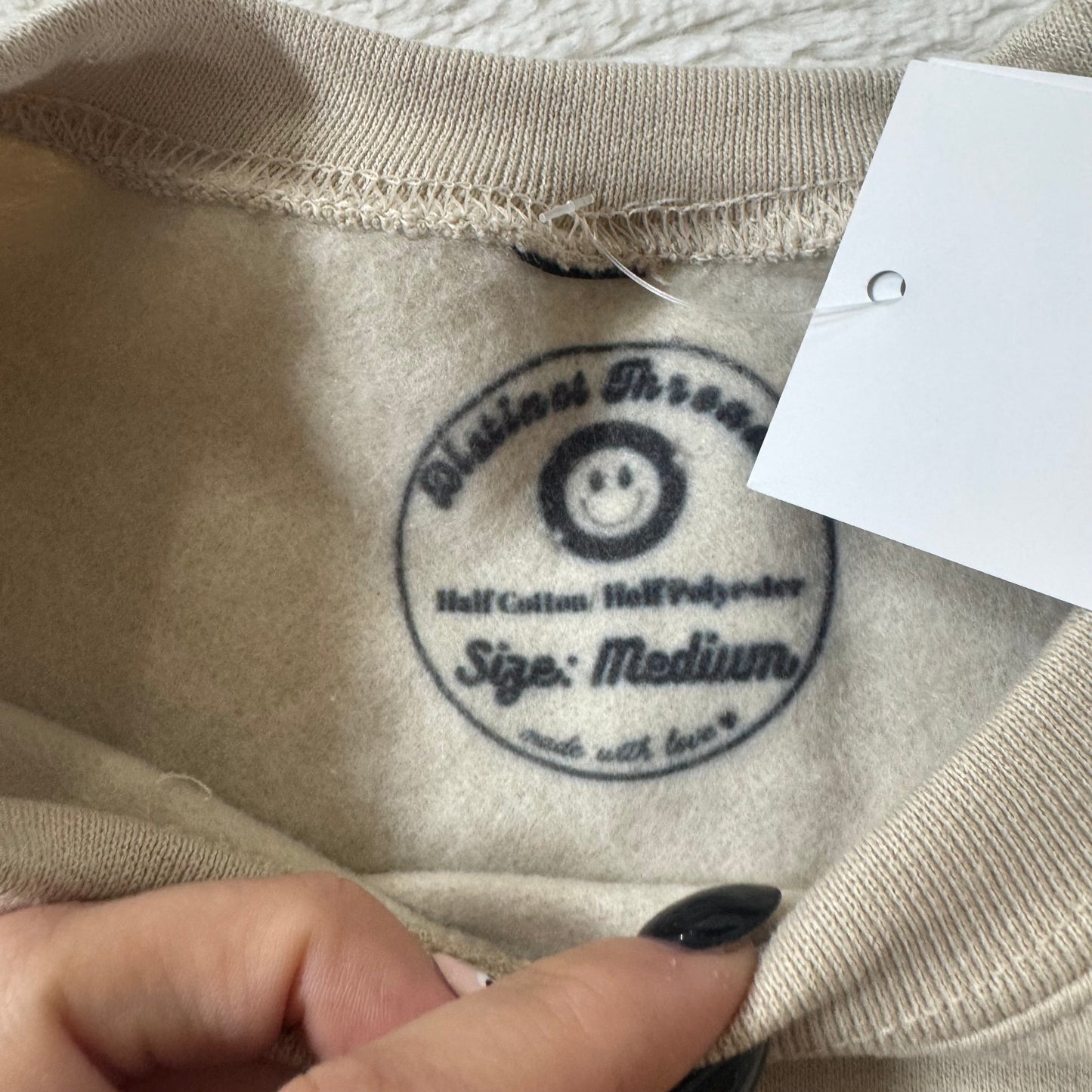 Farm Fresh Pumpkins Ready To Ship Embroidered Crew - Size Medium