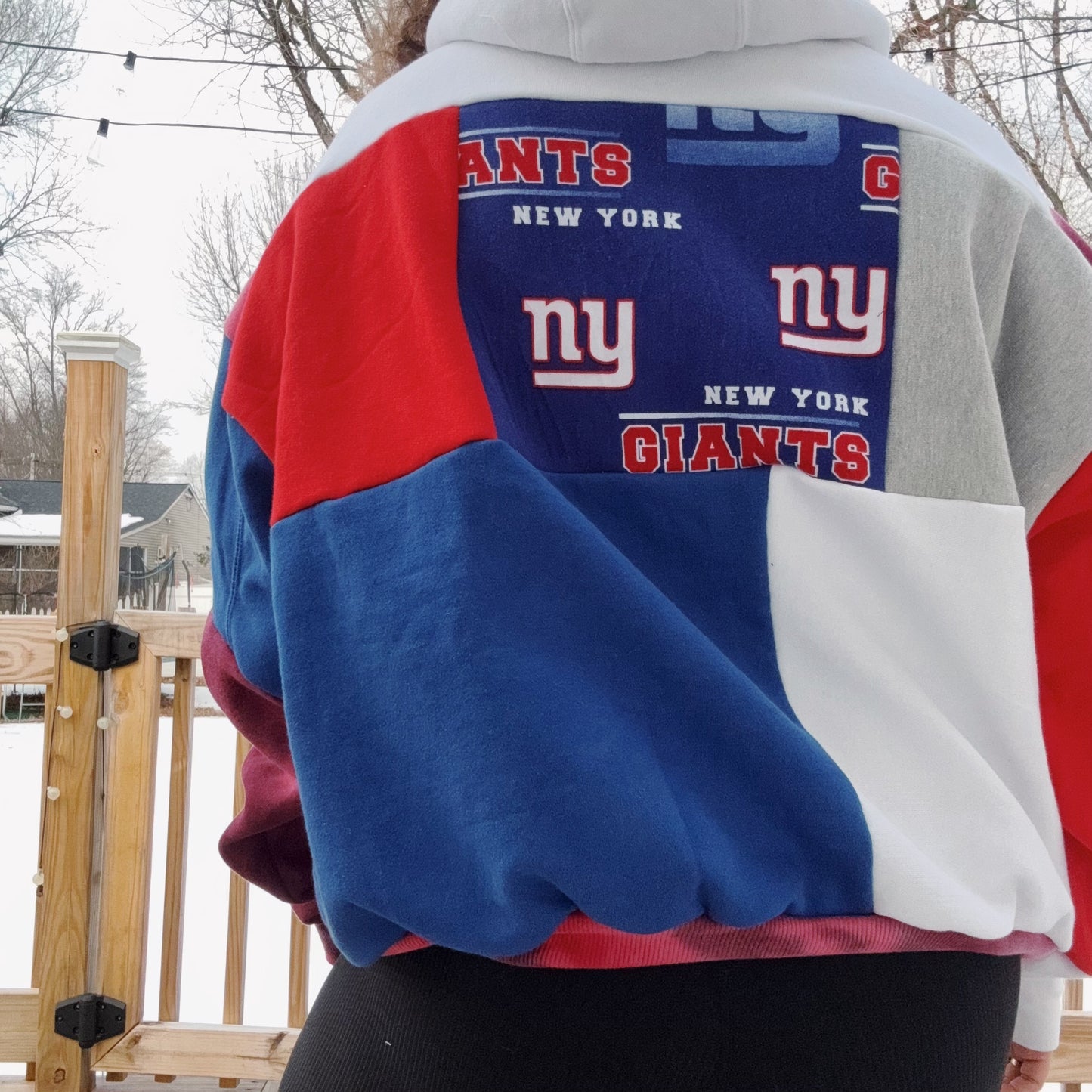 Giants Patchwork Hoodie - Size XS-XL