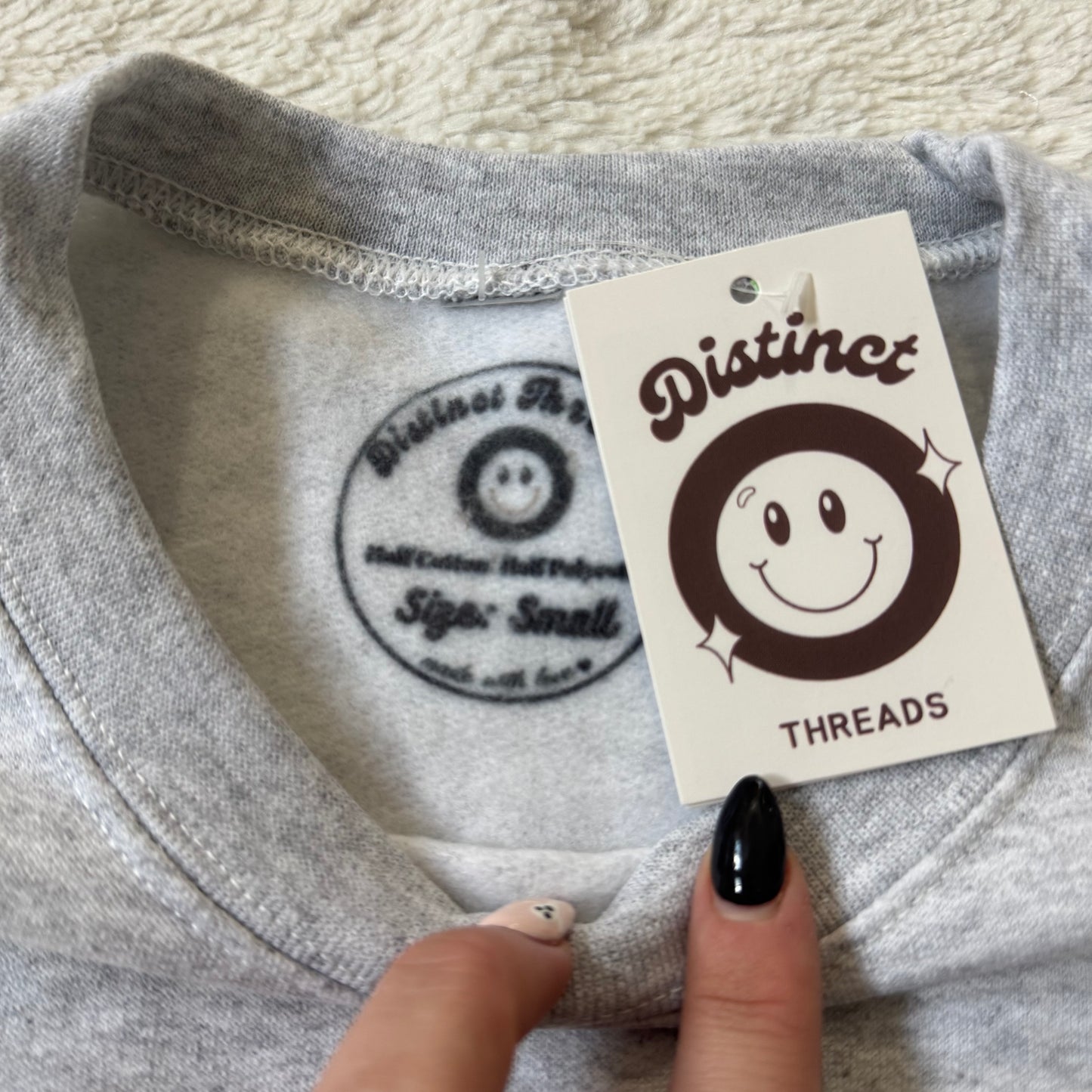 Black Flame Candle Co. Ready To Ship Embroidered Crew - Size Small