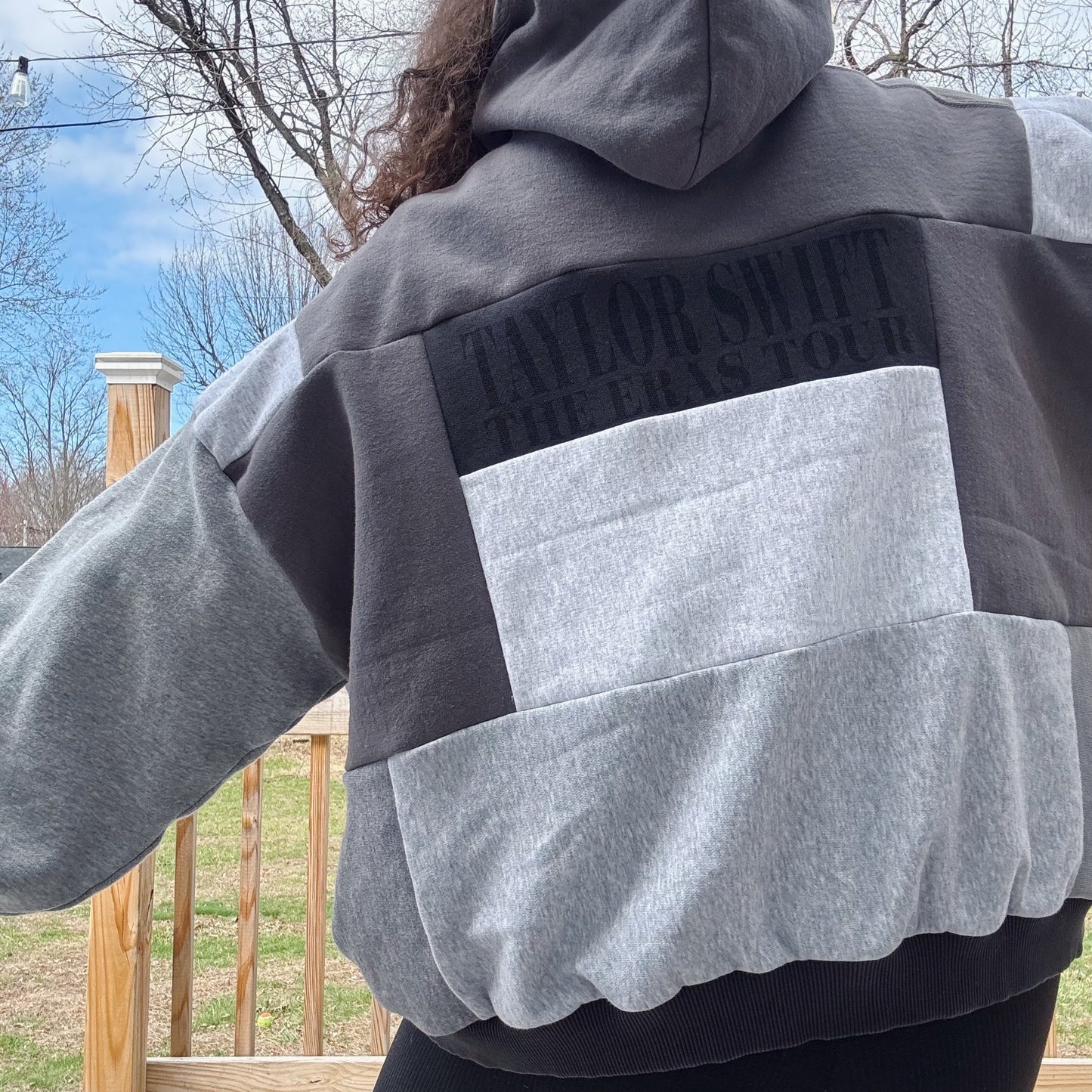 Taylor Patchwork Hoodie - Size S-2XL