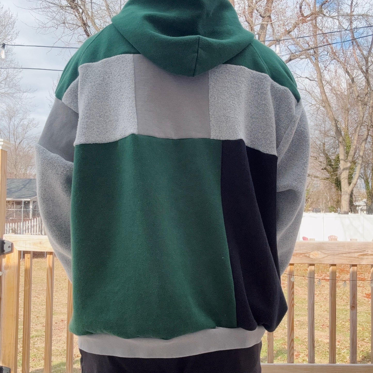 Eagles Patchwork Hoodie - Size S-XL