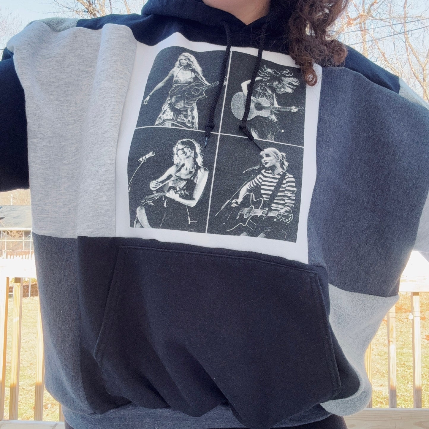 Taylor Patchwork Crewneck - Size XS-2XL