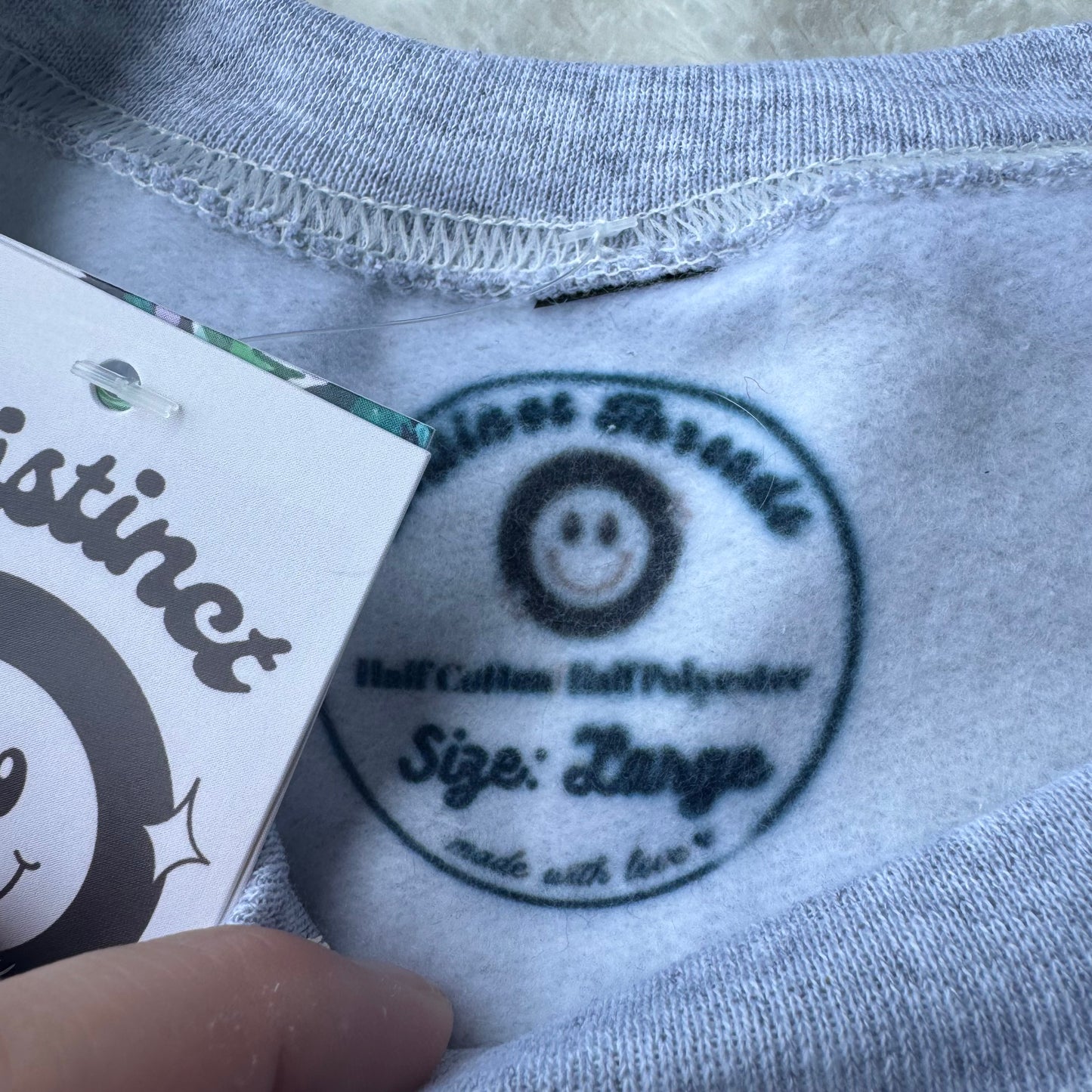 August Taylor Swift Inspired Ready To Ship Embroidered Crew - Size Large