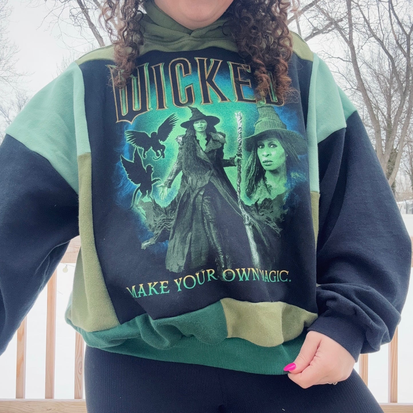 Elfie Patchwork Hoodie - Size XS-2XL