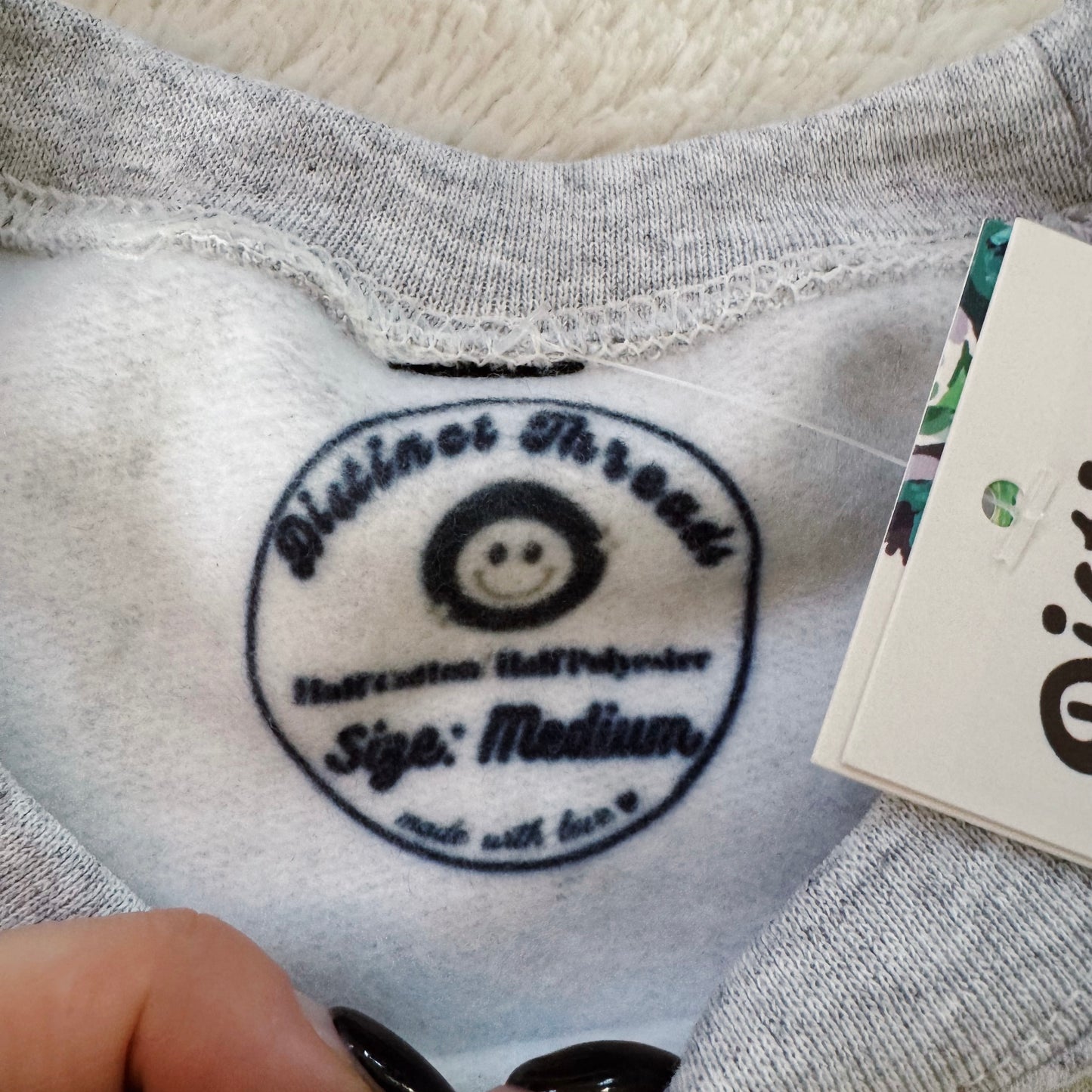 My Cat & I Talk Shit About You Ready To Ship Embroidered Crew - Size Medium