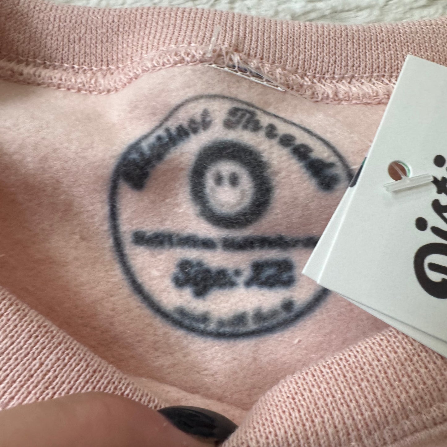 Glow In The Dark Ghosts With Dogs Ready To Ship Embroidered Crew - Size Large