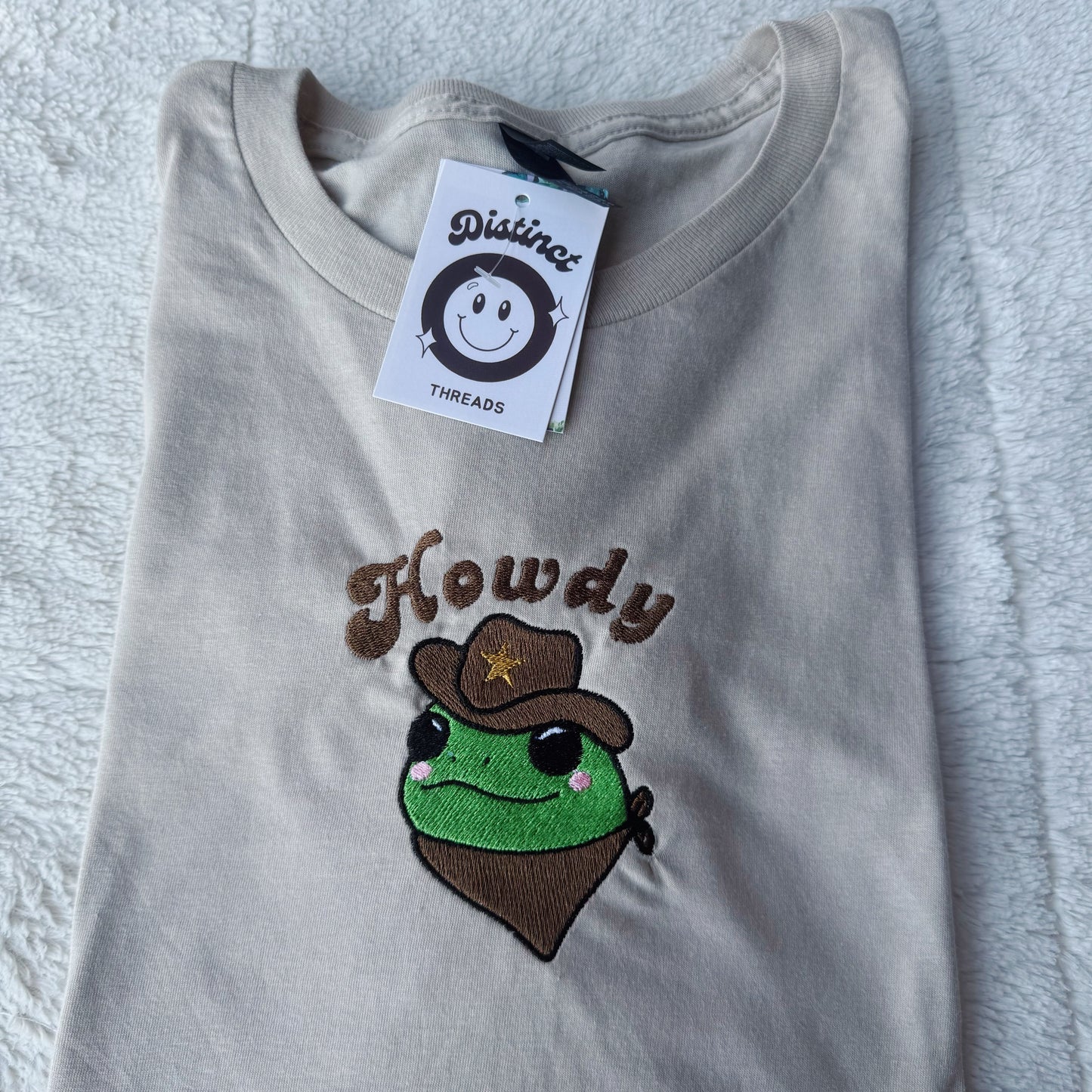 Howdy Frog Embroidered T-Shirt
