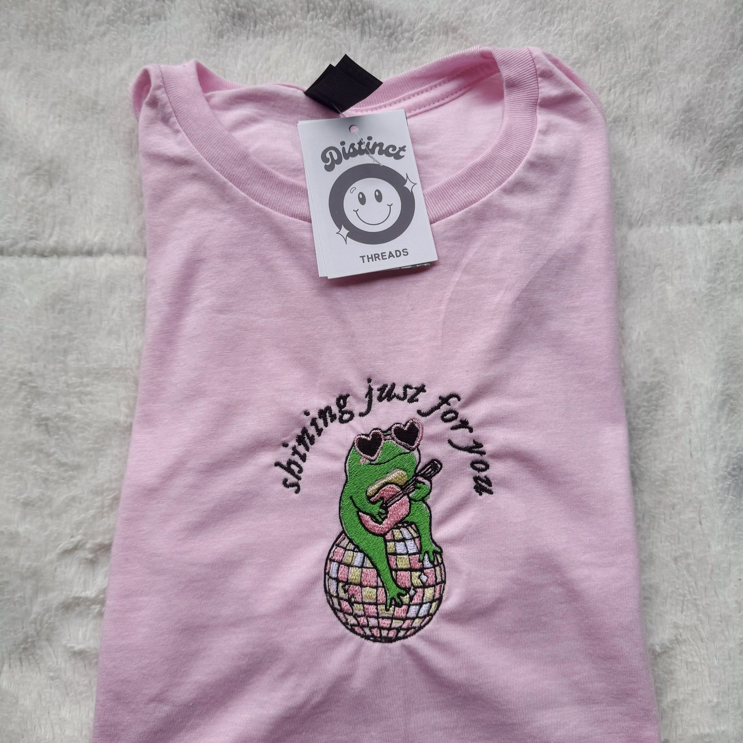 Mirrorball Frog Taylor Inspired Embroidered T-Shirt