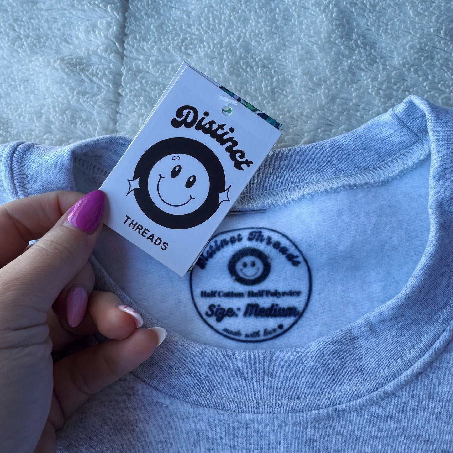 Go Birds Football Ready To Ship Embroidered Crew - Size Medium