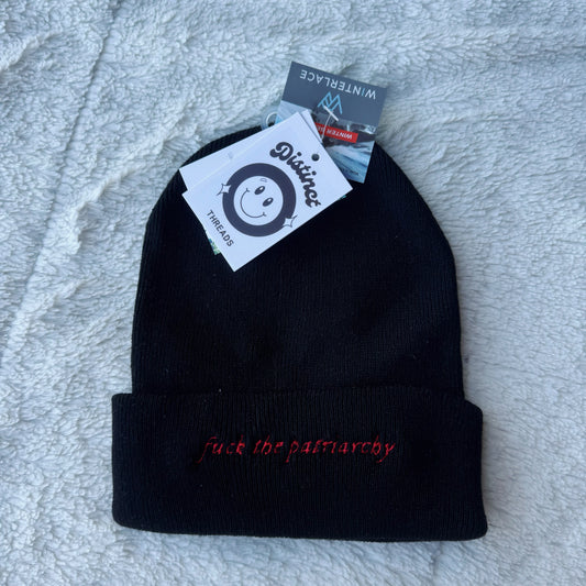 F*ck The Patriarchy Taylor Inspired Embroidered Beanie