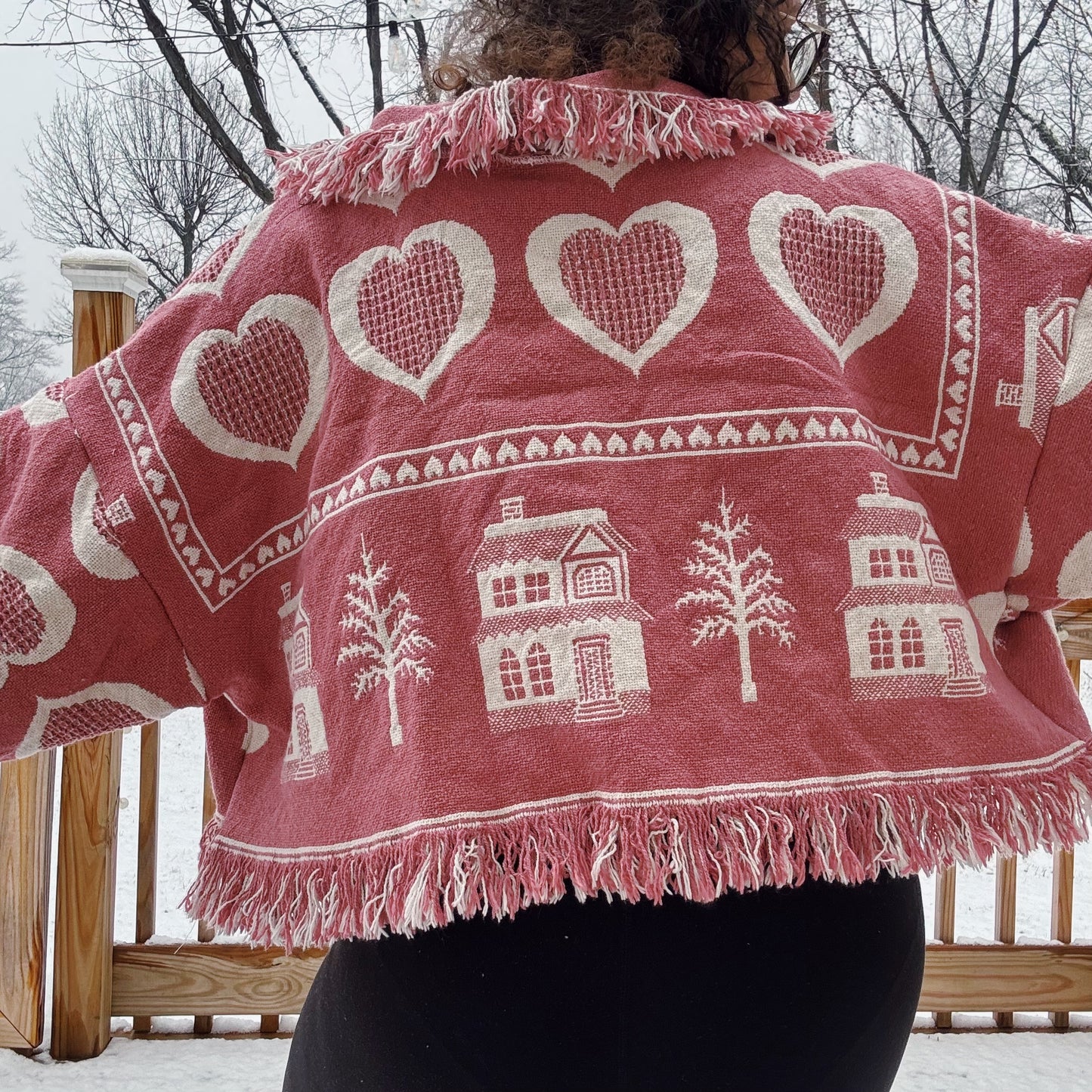 Home Is Where The Heart Is Reworked Cardigan - Size S-2XL