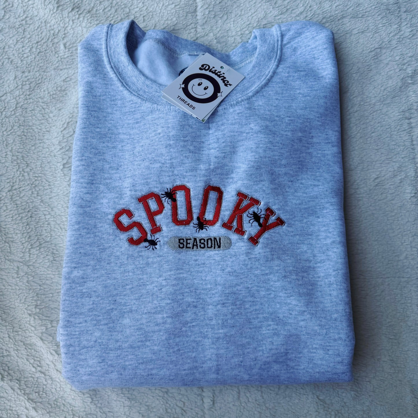 Spooky Season Embroidered Crewneck Sweatshirt