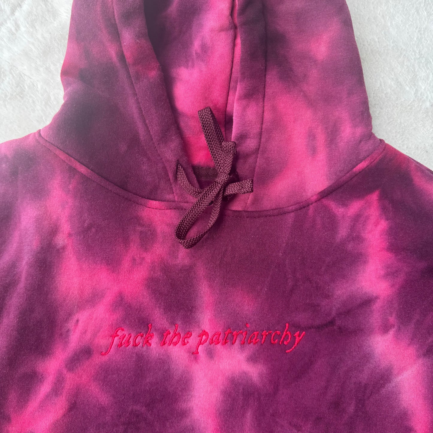 F*ck The Patriarchy Taylor Inspired Ready To Ship Embroidered Hoodie - Size Medium