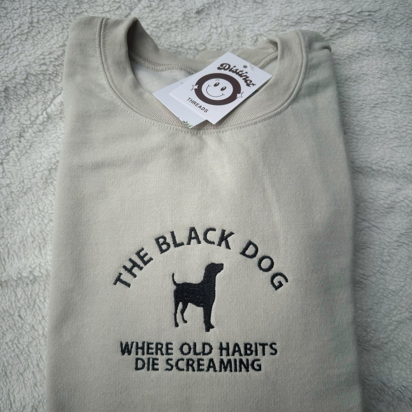 The Black Dog Taylor Inspired Embroidered Crewneck Sweatshirt