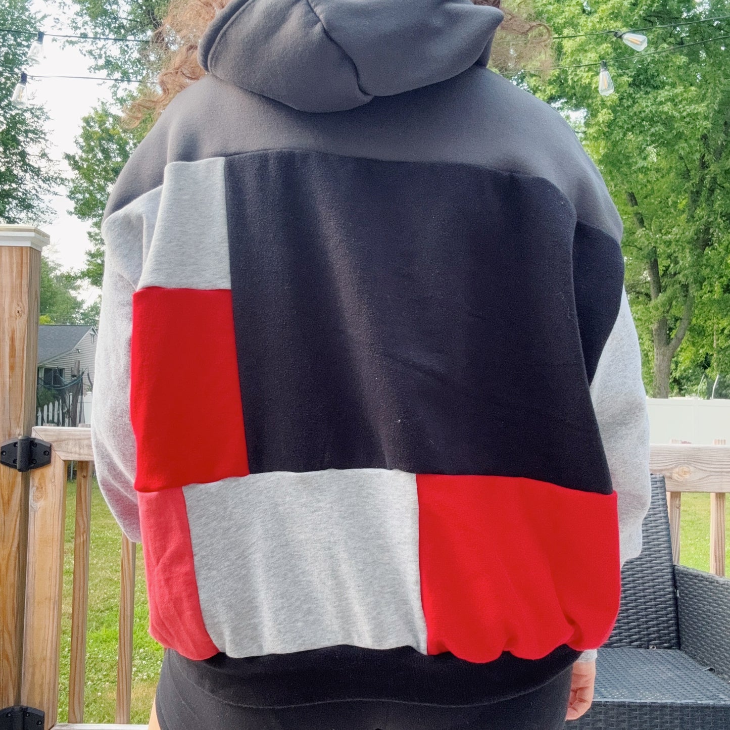 Sabrina Patchwork Hoodie - Size XS-L