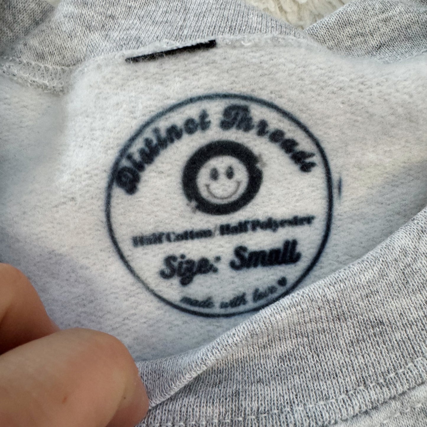 Sassy Conversation Hearts Ready To Ship Embroidered Crew - Size Small
