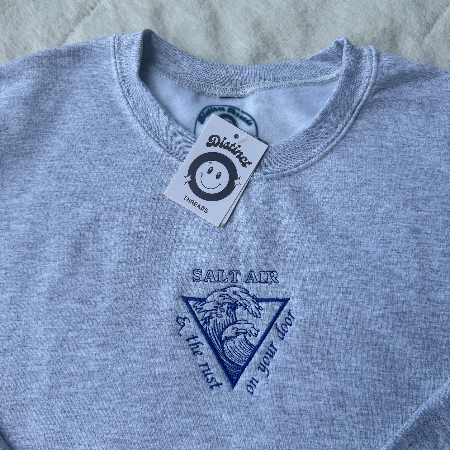 August Taylor Swift Inspired Ready To Ship Embroidered Crew - Size Large