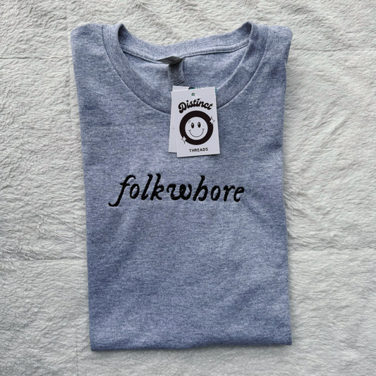 Folklore Taylor Inspired Embroidered T-Shirt