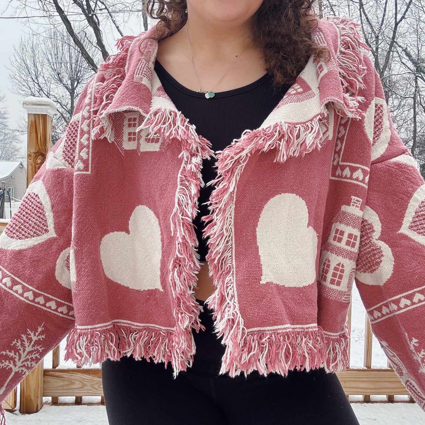 Home Is Where The Heart Is Reworked Cardigan - Size S-2XL