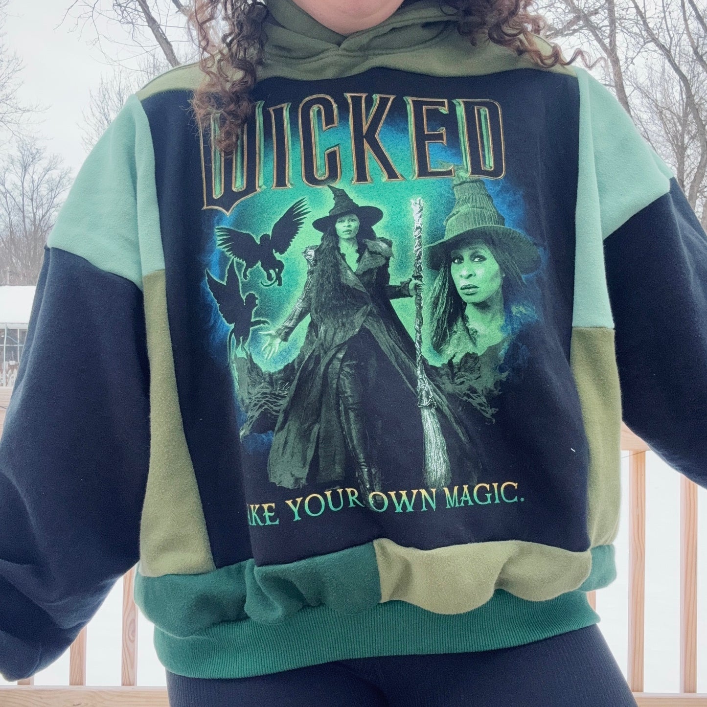 Elfie Patchwork Hoodie - Size XS-2XL