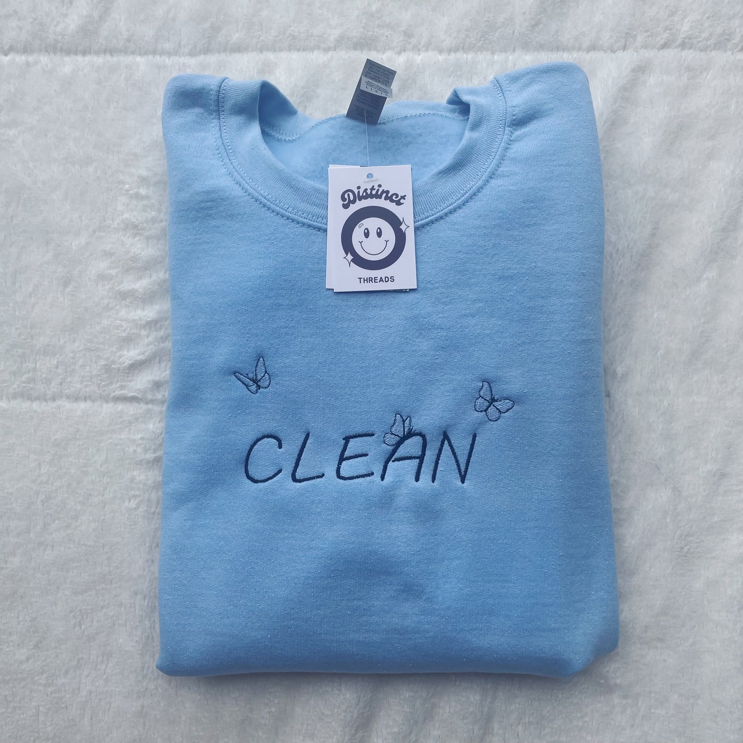 Clean Taylor Inspired Embroidered Crewneck Sweatshirt