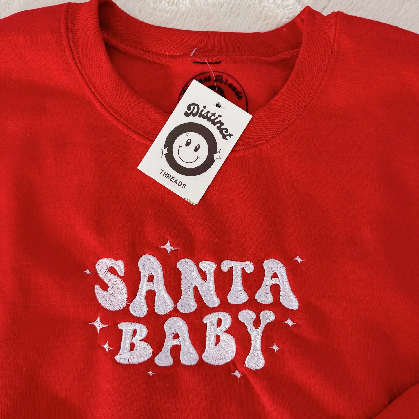 Santa Baby Ready To Ship Embroidered Crew - Size XL