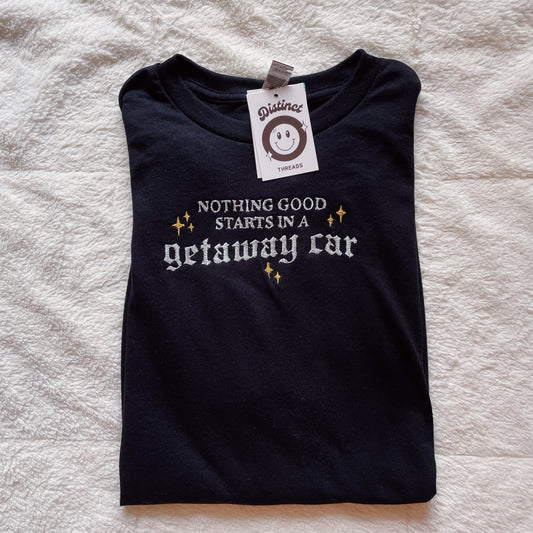 Getaway Car Taylor Inspired Embroidered T-Shirt