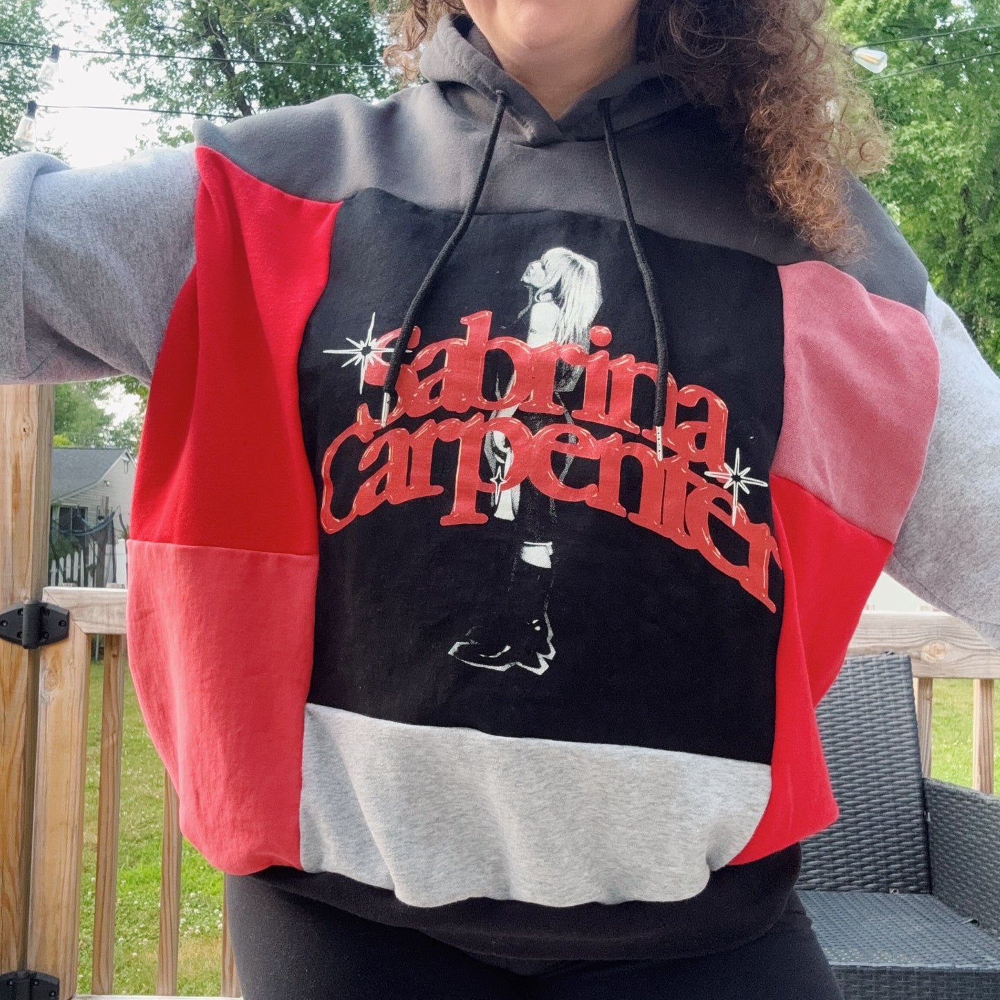 Sabrina Patchwork Hoodie - Size XS-L