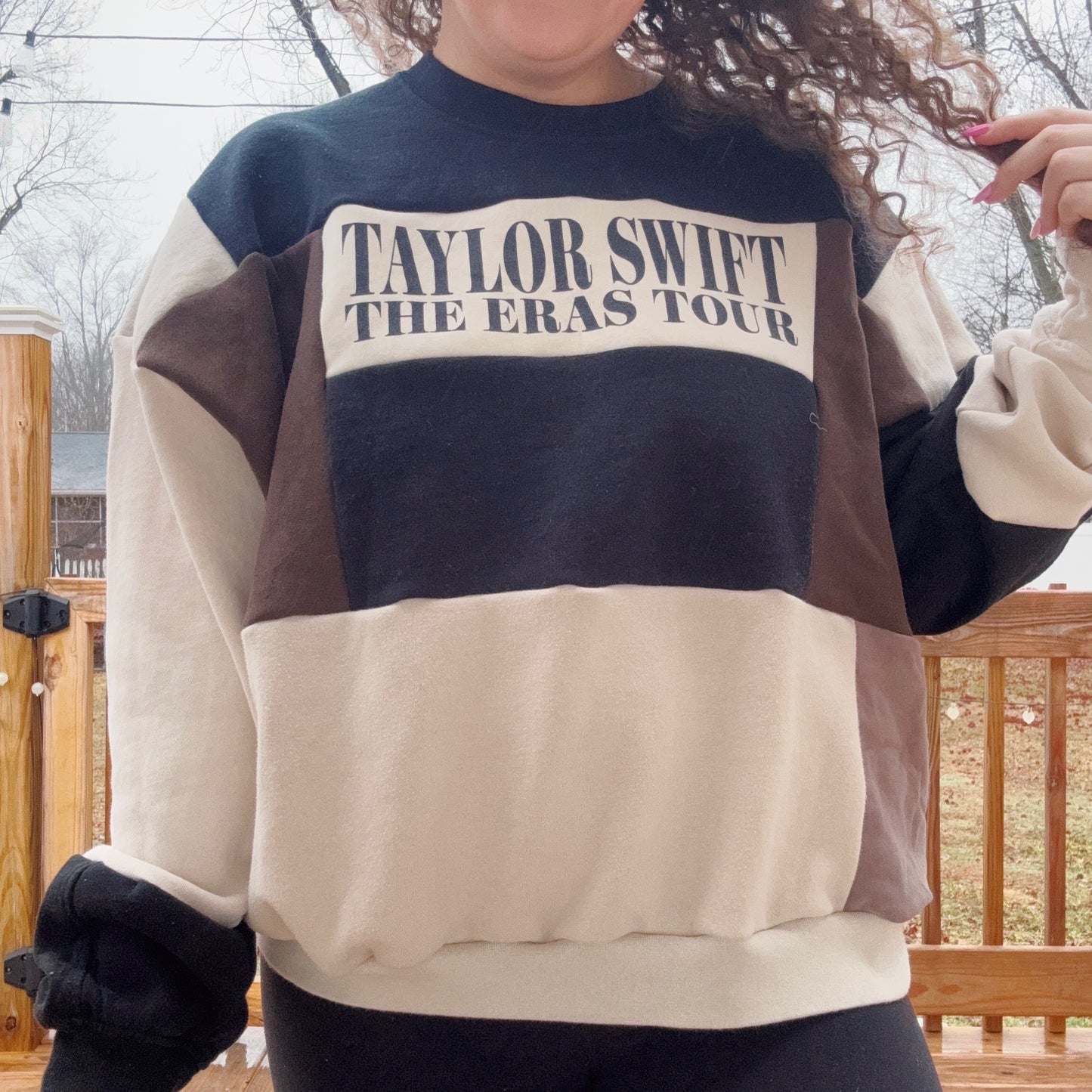 Eras Patchwork Crewneck - Size XS-XL