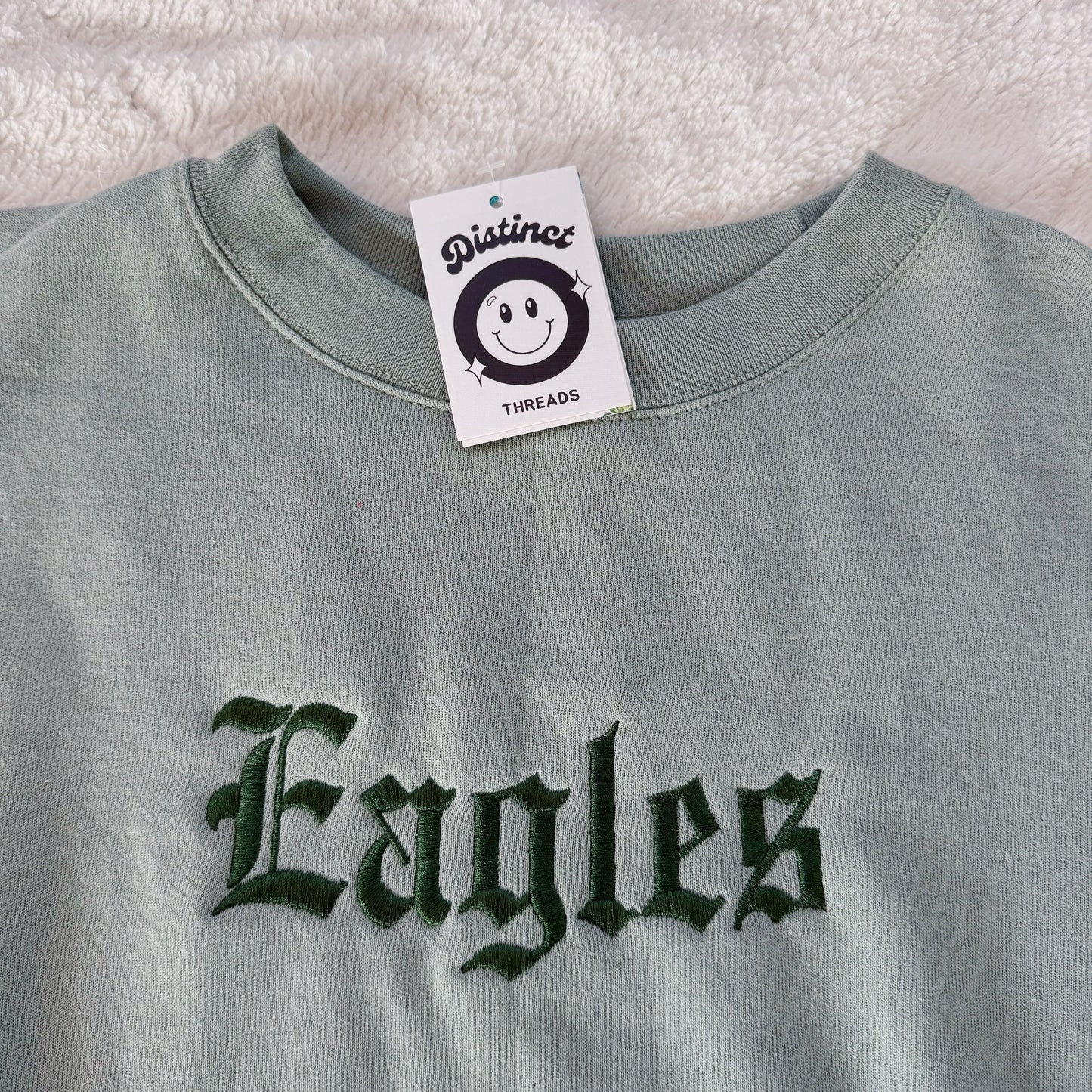 Eagles Ready To Ship Embroidered Crew - Size Large
