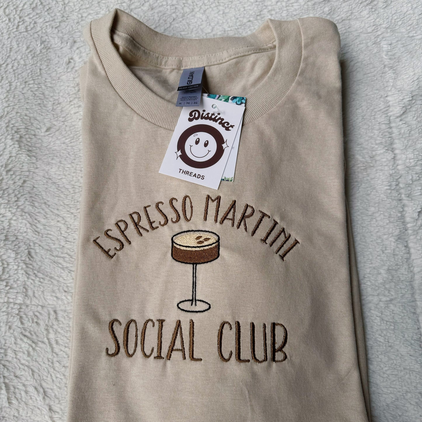 Espresso Martini Social Club Embroidered T-Shirt