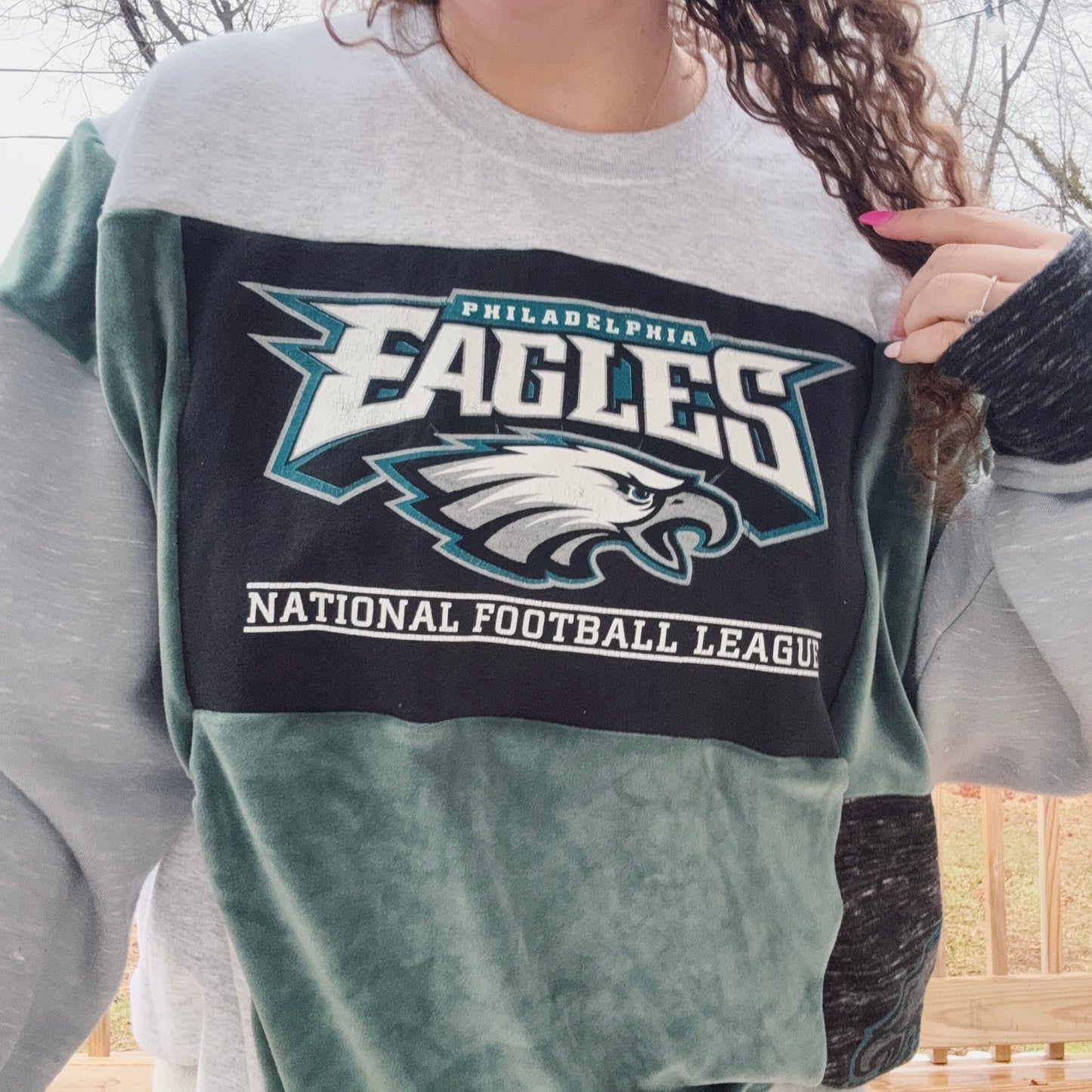 Birds Patchwork Crewneck - Size M-2XL