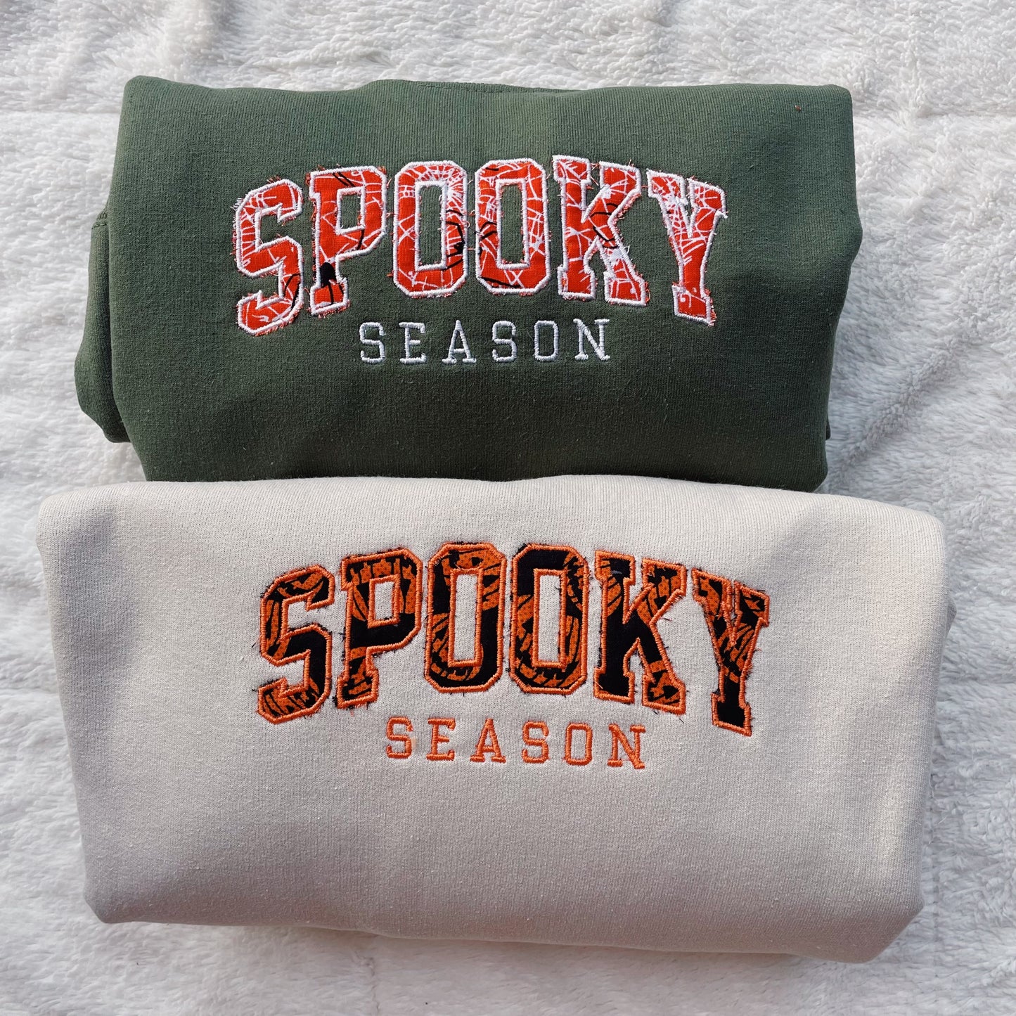 Spooky Season Surprise Embroidered Crewneck Sweatshirt