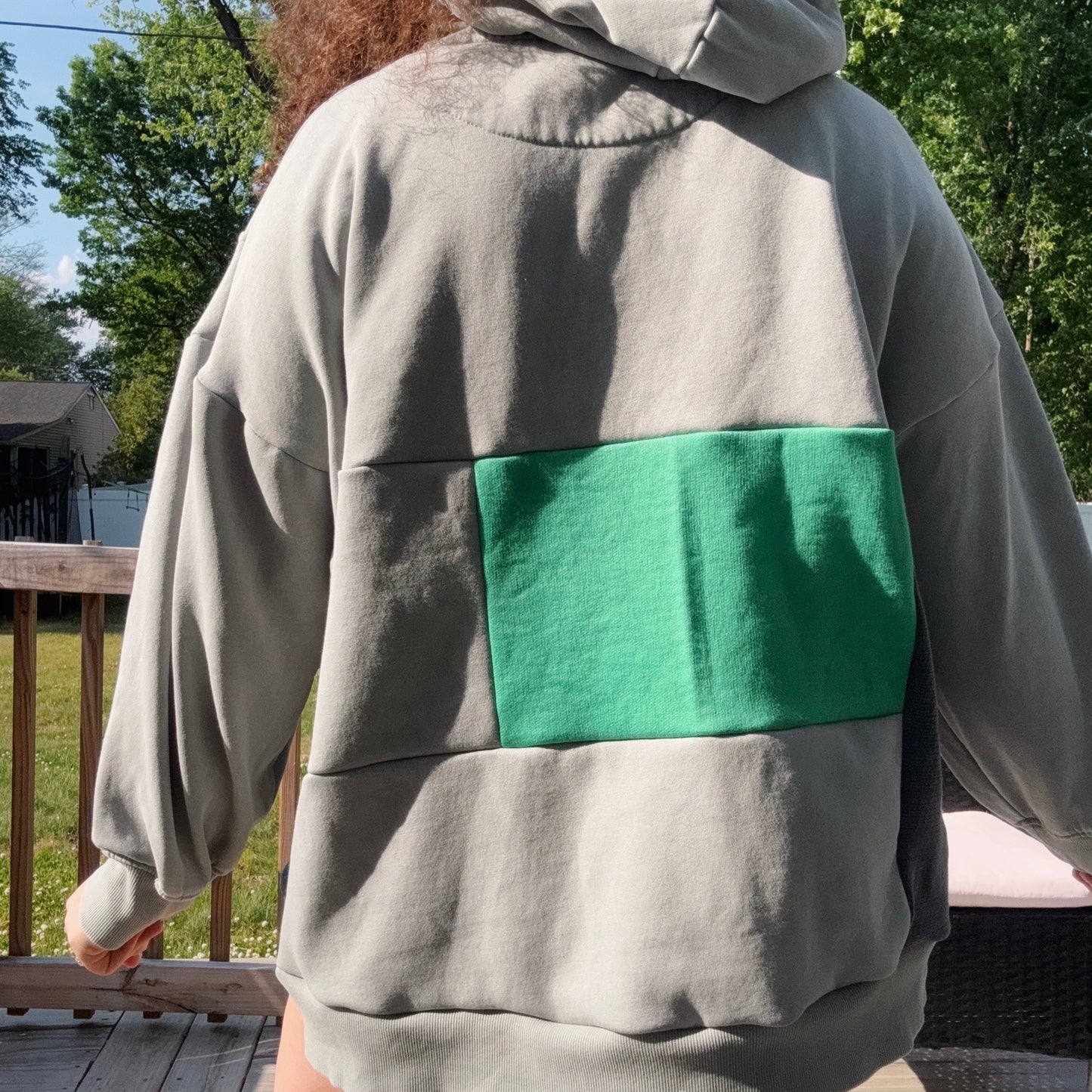 Birds Patchwork Hoodie - Size S-XL