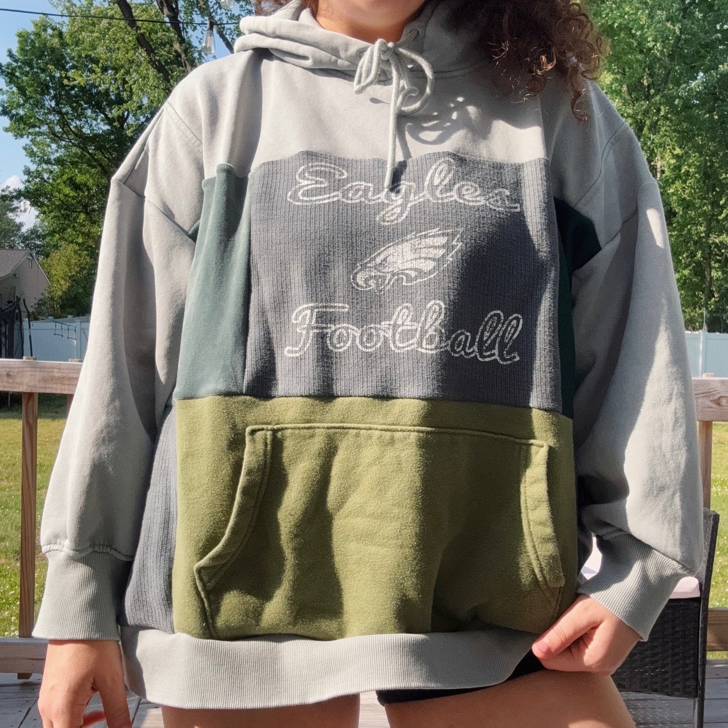 Birds Patchwork Hoodie - Size S-XL