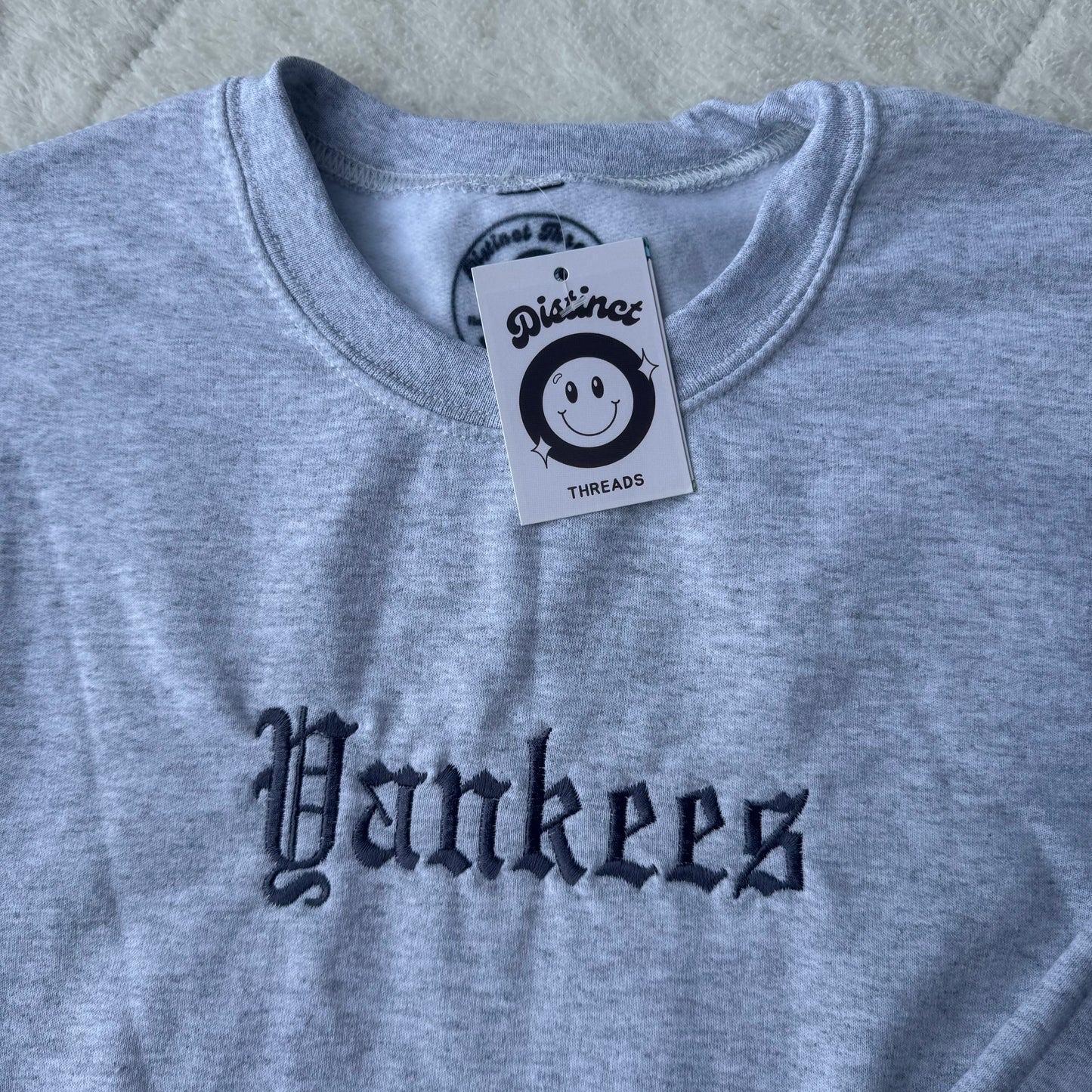 Yankees Ready To Ship Embroidered Crew - Size Medium