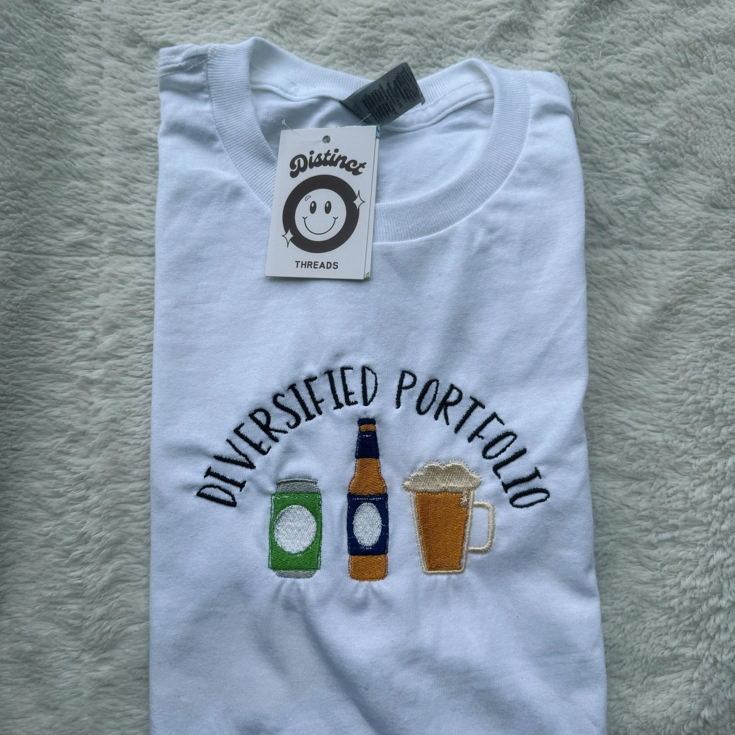 Diversified Portfolio Beer Embroidered T-Shirt