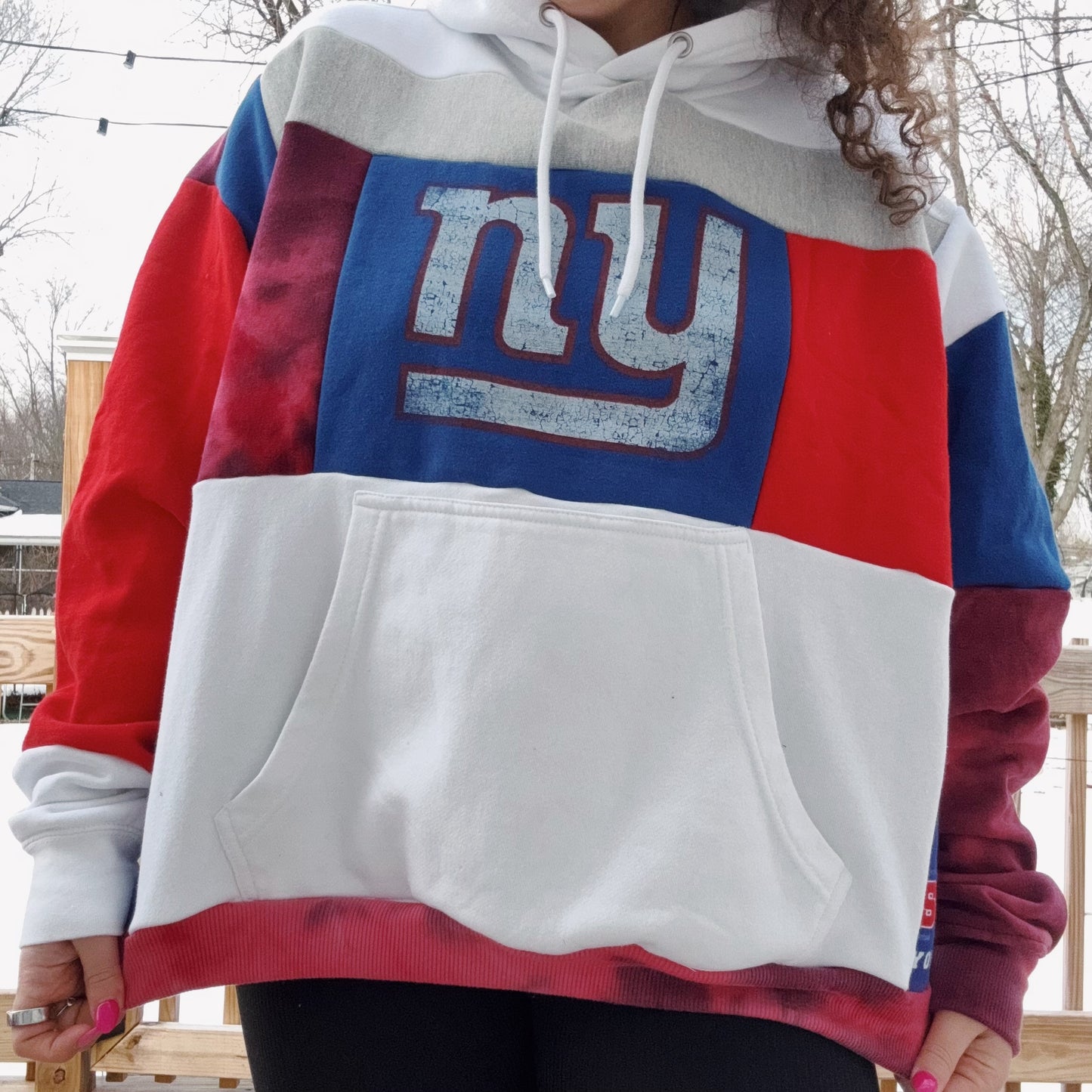 Giants Patchwork Hoodie - Size XS-XL
