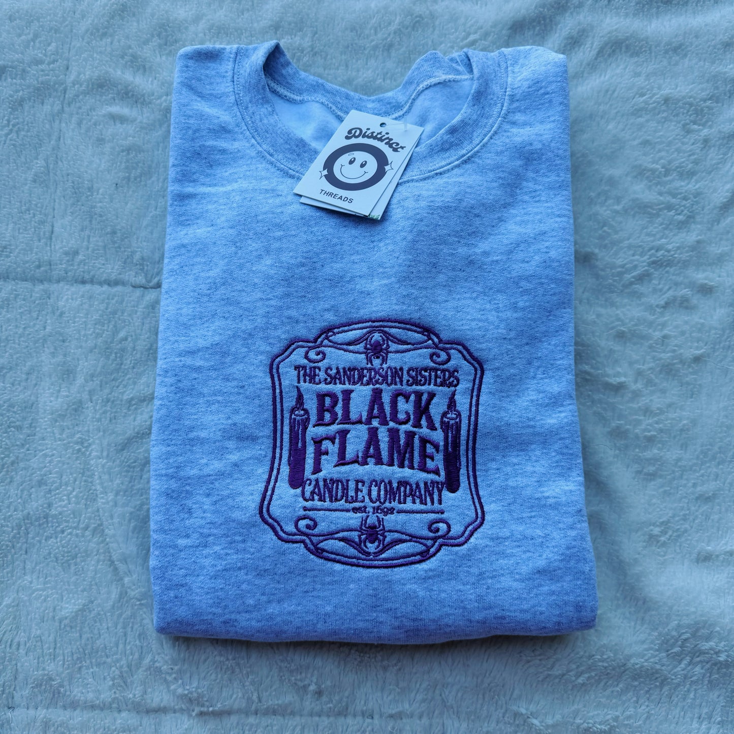 Black Flame Candy Co Embroidered Crewneck Sweatshirt