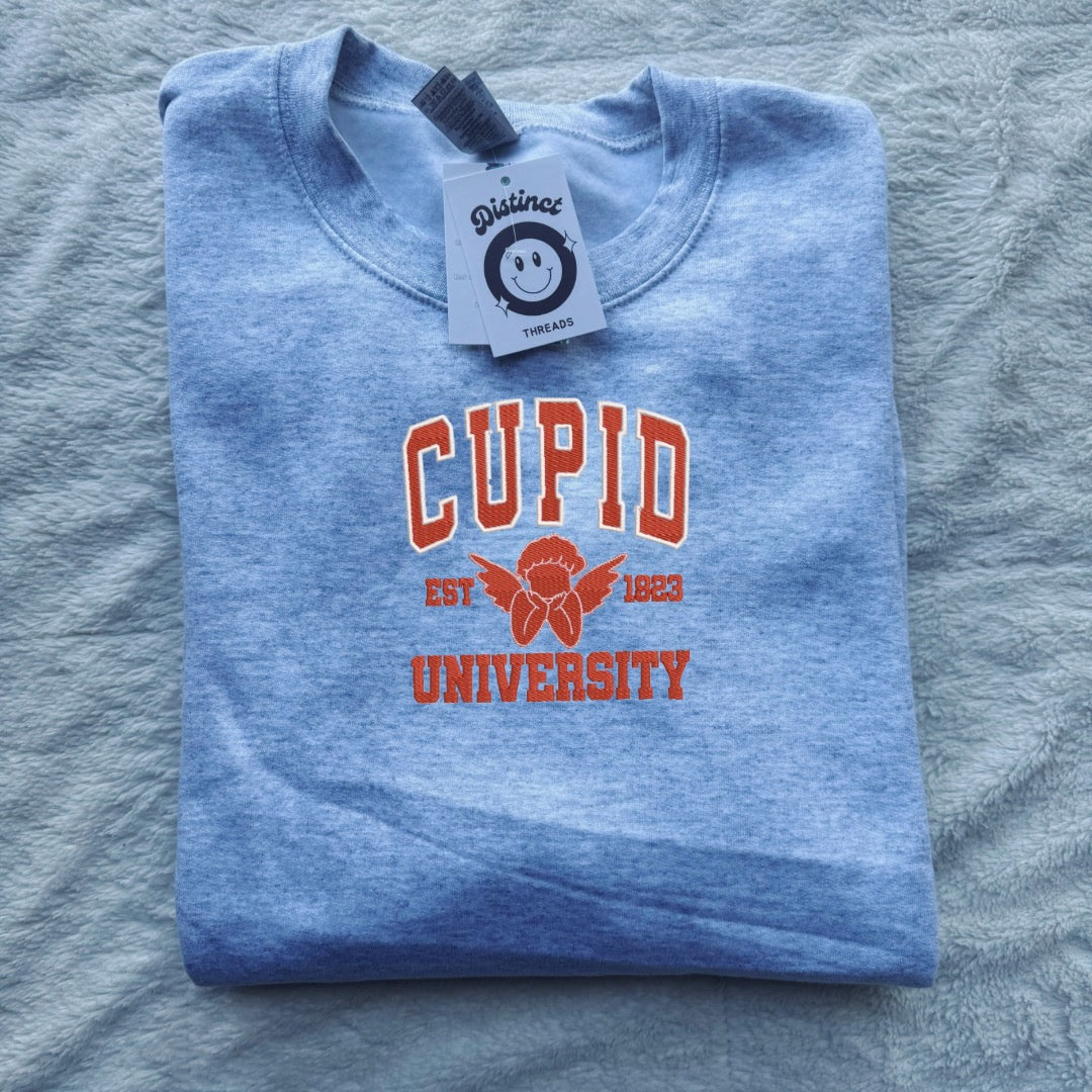 Cupid University Embroidered Crewneck Sweatshirt