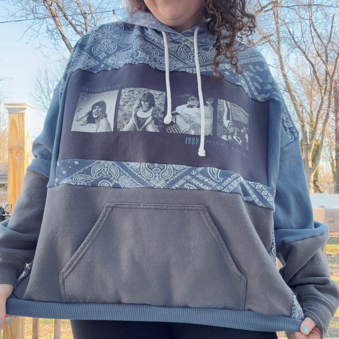 Taylor Patchwork Hoodie - Size XS-2XL