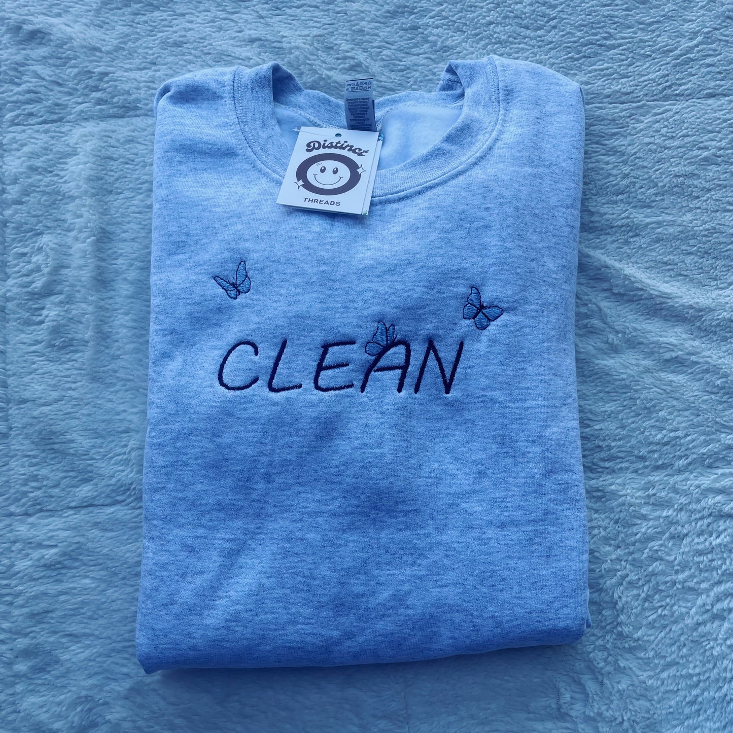 Clean Taylor Inspired Embroidered Crewneck Sweatshirt