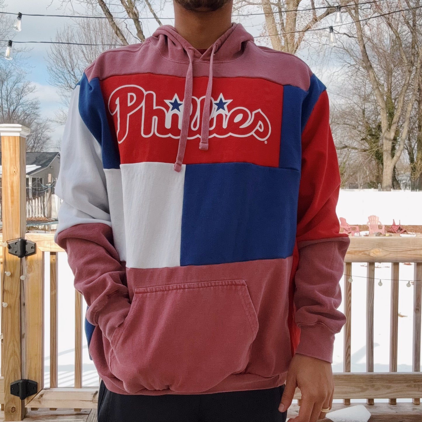 Phils Patchwork Hoodie - Size XS-XL