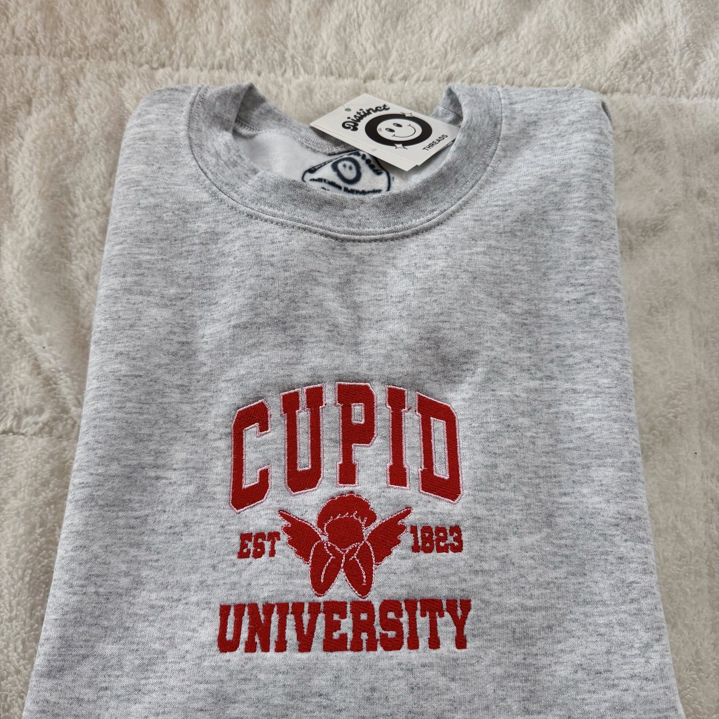 Cupid University Embroidered Crewneck Sweatshirt