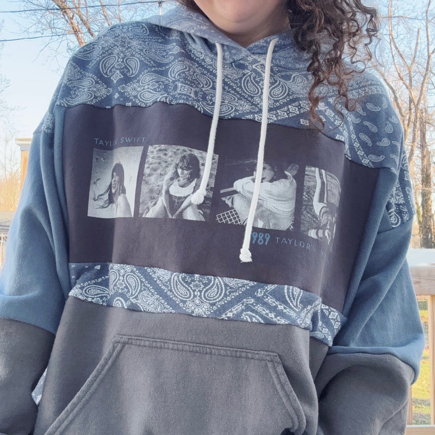 Taylor Patchwork Hoodie - Size XS-2XL