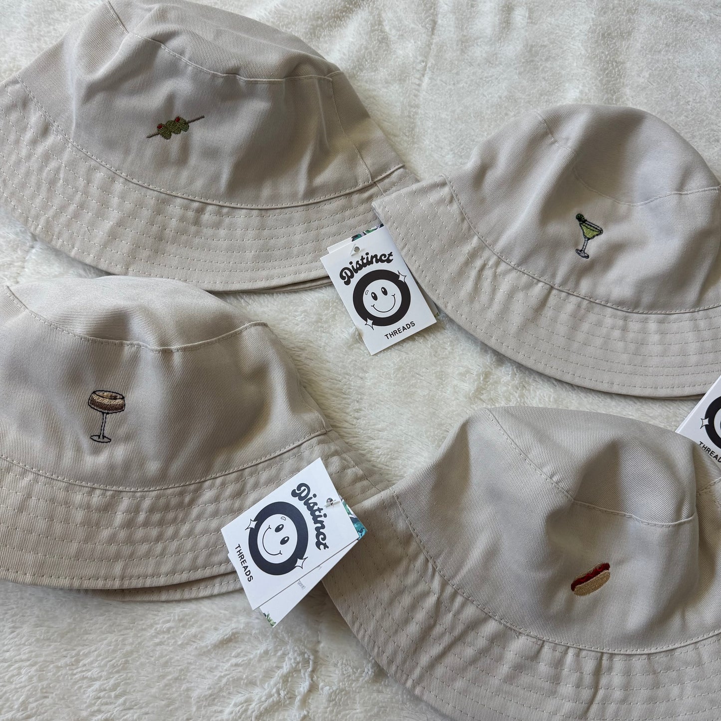 Embroidered Bucket Hats - Assorted Styles