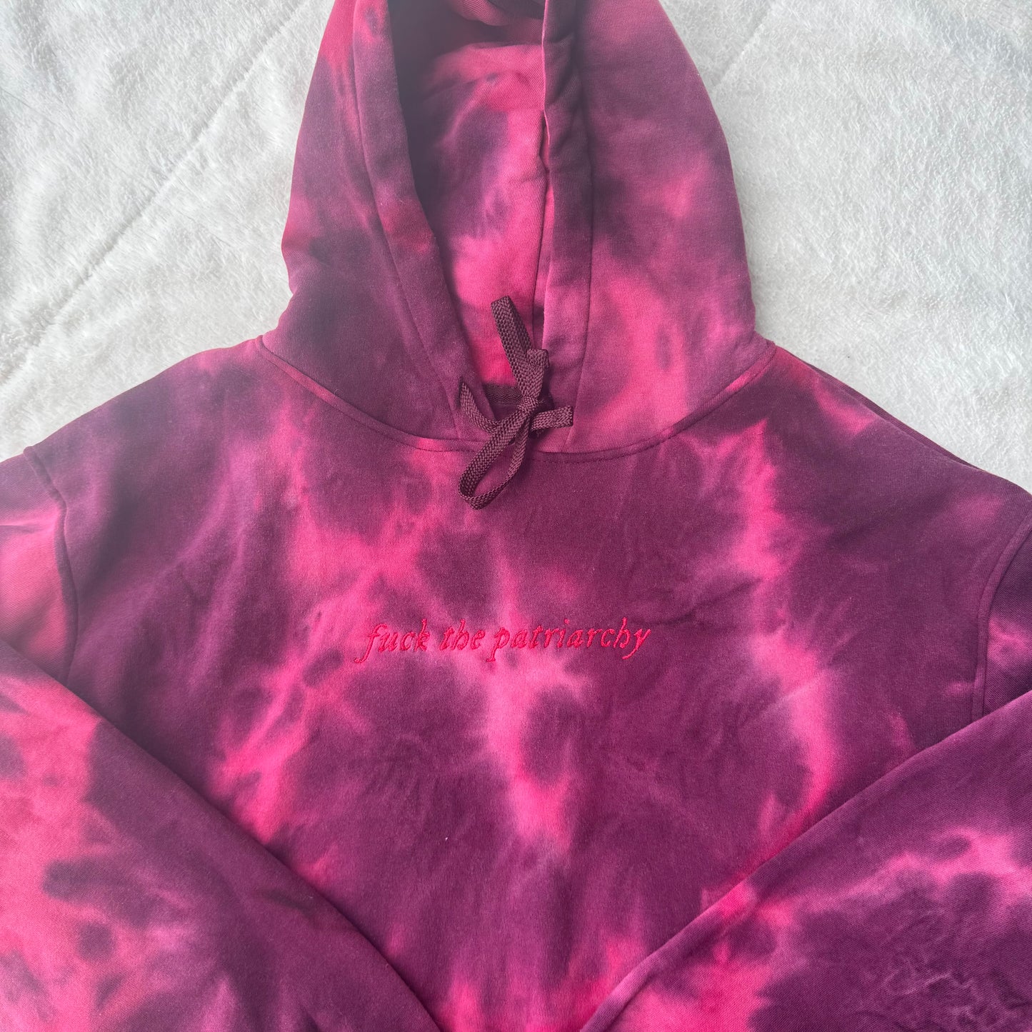 F*ck The Patriarchy Taylor Inspired Ready To Ship Embroidered Hoodie - Size Medium