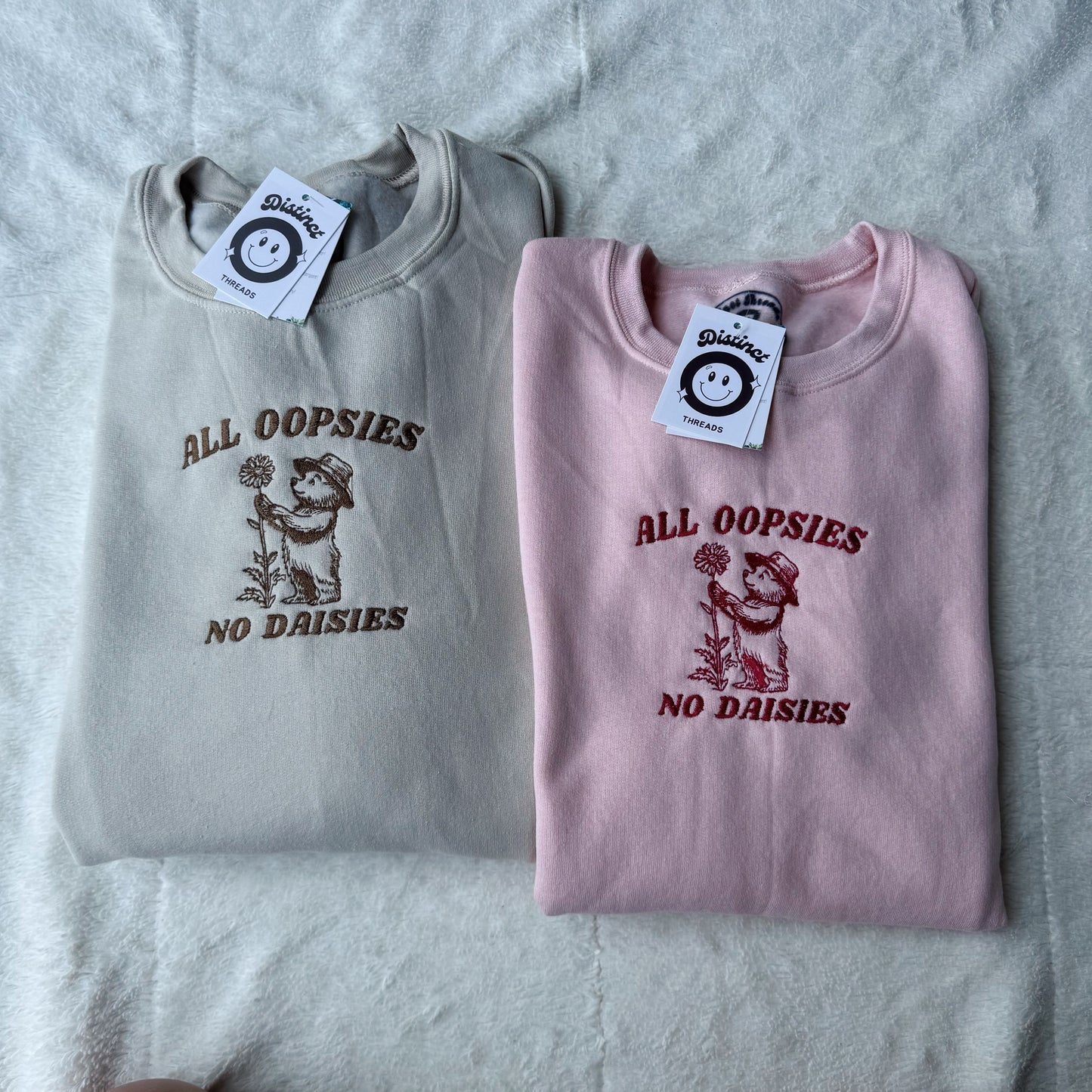 All Oopsies No Daisies Embroidered Crewneck Sweatshirt