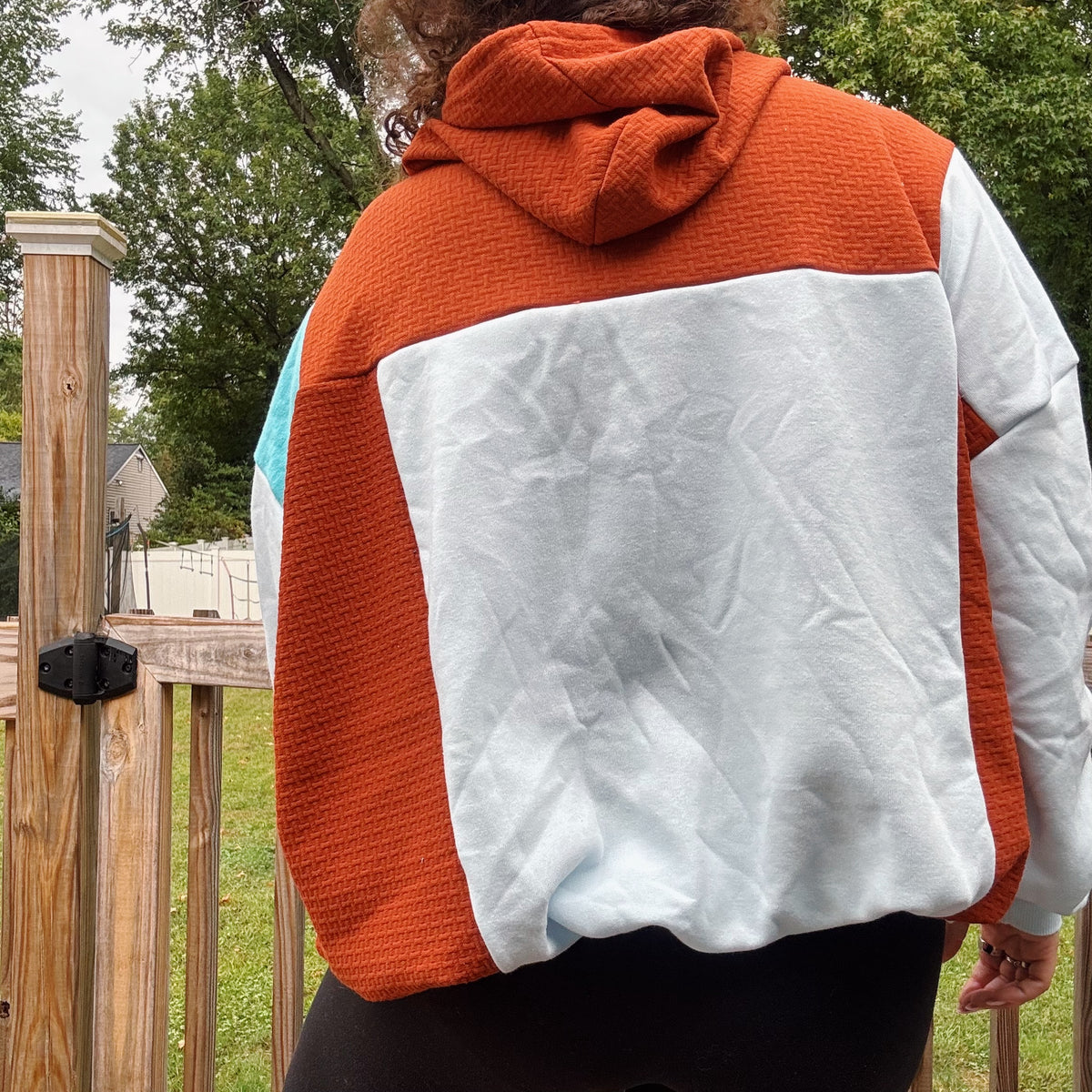 Jack-O-Lanterns Patchwork Hoodie - Size M-3XL